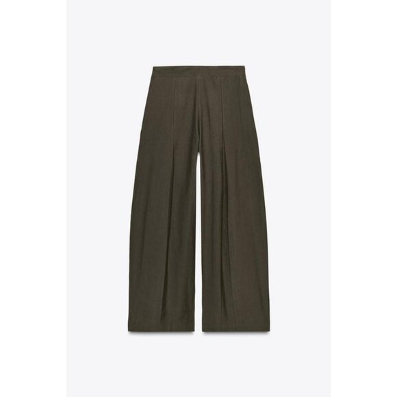 ZARA ZW COLLECTION FRONT PLEAT TROUSERS - Picture 8 of 9